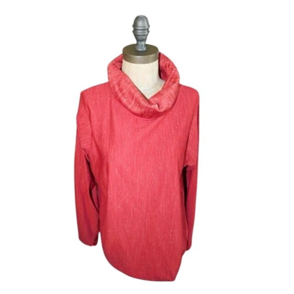 Antigua Golf Size XL Speckled Stretch Sporty Long Sleeve Activewear Top